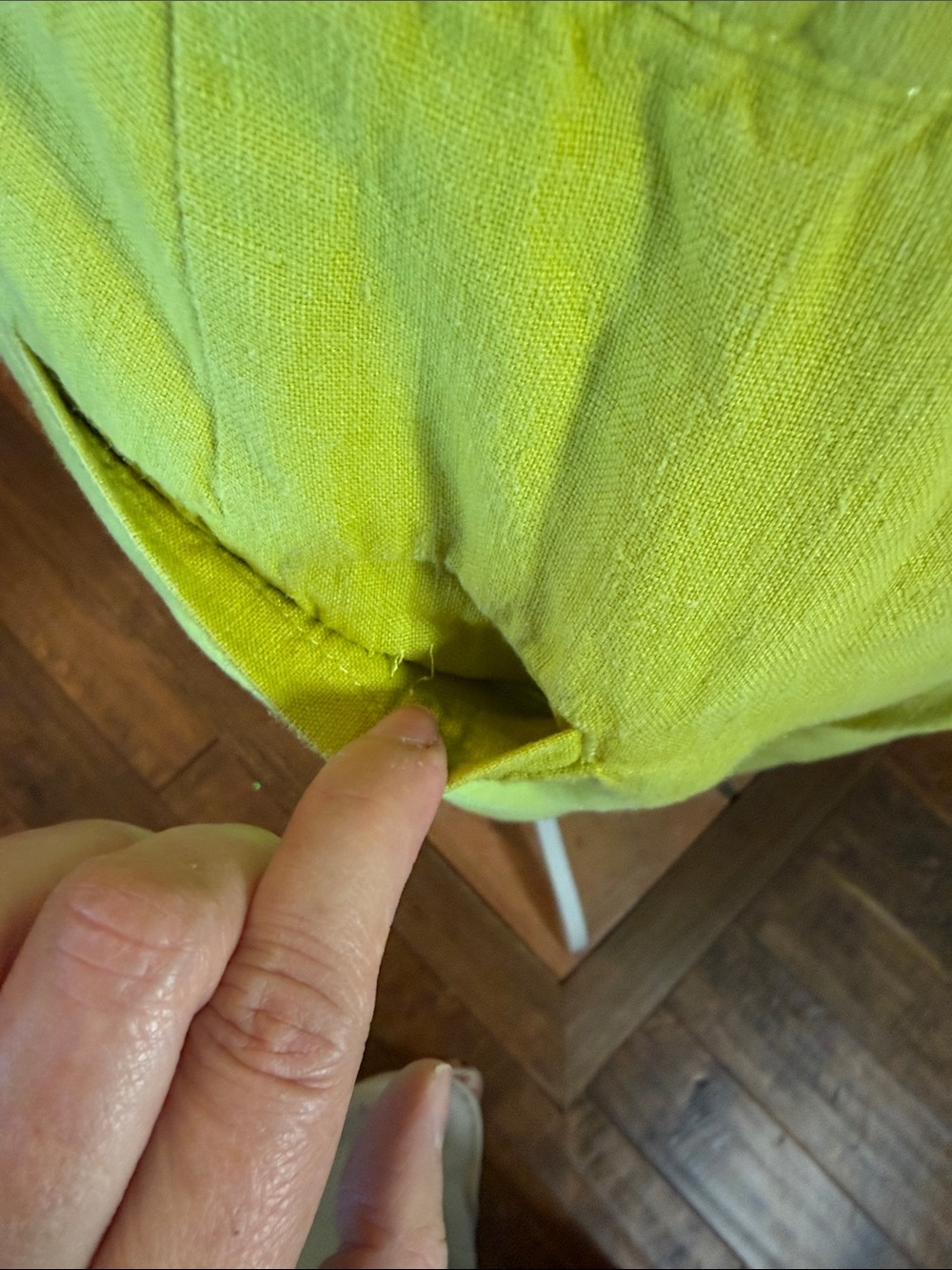 J. Jill Love Linen Chartreuse Wide-Leg Crop Pants, size XL - Picture 5 of 10